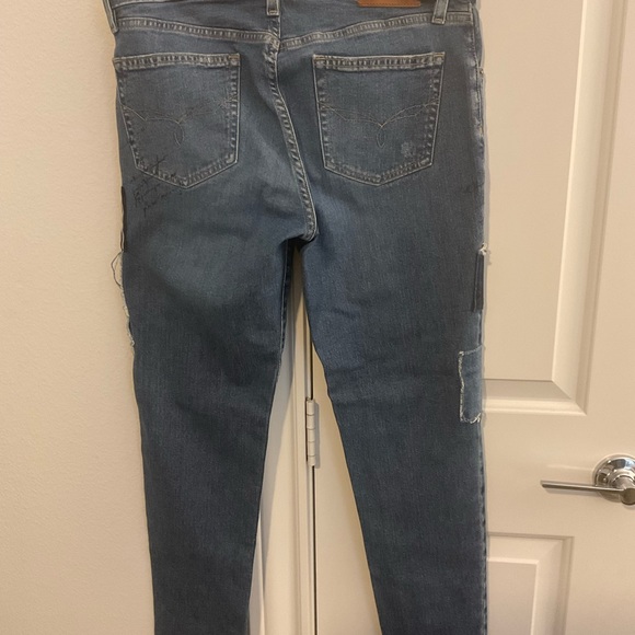 COPY - Lauren Ralph Lauren Women’s. Patchwork Denim Jeans. SZ 4 Preowned - Picture 5 of 7